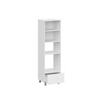 Кухонный гарнитур Стрэйт 240х160 см Белый / Черный матовый / Белый глянец - купить с доставкой по России