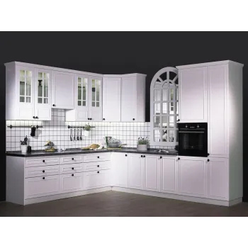 Кухонный гарнитур Бьянка 320х282 см Белый Левая
