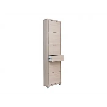 Обувница Люкс Плюс 5 Белый шагрень / Зеркало - купить с доставкой по России