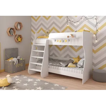 Кровать двухъярусная Polini kids Dream 1500 белый