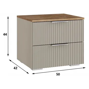 Тумба прикроватная Марвин Кашемир
