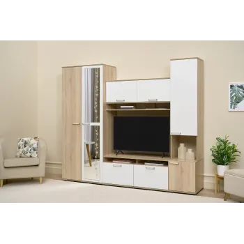 Гостиная Лукас дуб сонома / белый