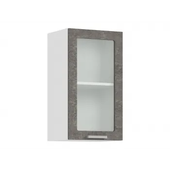 Кухонный гарнитур Бридж 200 см Белый / Бетон снежный / Бетон темный / Стекло - купить с доставкой по России Кухонный гарнитур Бридж 200 см Белый / Бетон снежный / Бетон темный / Стекло - купить с доставкой по России