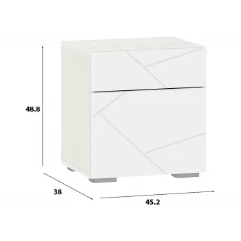 Тумба прикроватная Саммит НМ 013.61 Белый