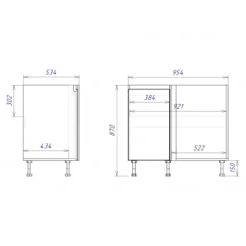 Кухонный гарнитур Женева 240х142 см Дуб Палермо / Серый камень Без антресольных шкафов Правая - купить с доставкой по России Кухонный гарнитур Женева 240х142 см Дуб Палермо / Серый камень Без антресольных шкафов Правая - купить с доставкой по России