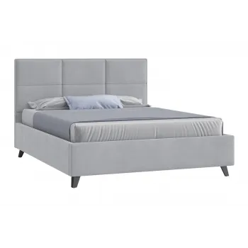 Кровать двуспальная Индиго серебряный серый