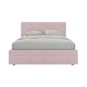 Кровать с подъемным механизмом Мелинда ПМ Розовый, велюр 140х200 см - купить с доставкой по России