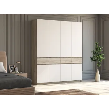Распашной шкаф Бостон Дуб Крафт серый / Кашемир - купить с доставкой по России Распашной шкаф Бостон Дуб Крафт серый / Кашемир - купить с доставкой по России