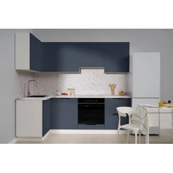 Кухня угловая Монора 2.4 х 1.2 м  черничная нота