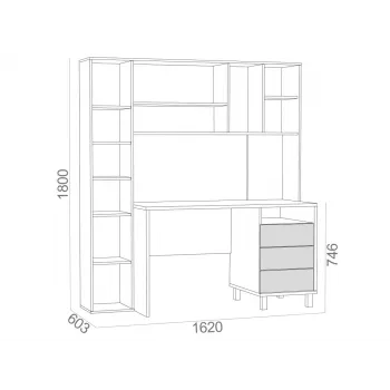 Компьютерный стол Комфорт 12.95 Дуб Сонома / Белый шагрень - купить с доставкой по России Компьютерный стол Комфорт 12.95 Дуб Сонома / Белый шагрень - купить с доставкой по России
