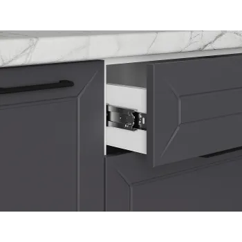 Кухонный гарнитур Вектор 320х220 см Белый / Графит / Бланж - купить с доставкой по России Кухонный гарнитур Вектор 320х220 см Белый / Графит / Бланж - купить с доставкой по России