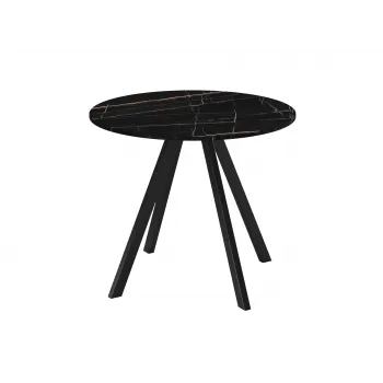 Кухонный стол Пекин Лайт Крафт золотой / Черный матовый, металл - купить с доставкой по России