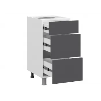 Кухонный гарнитур Комби 300х180 см Белый / Бланж / Графит - купить с доставкой по России