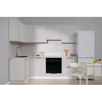 Кухня угловая Монора 2.4 х 1.2 м серебряная вуаль