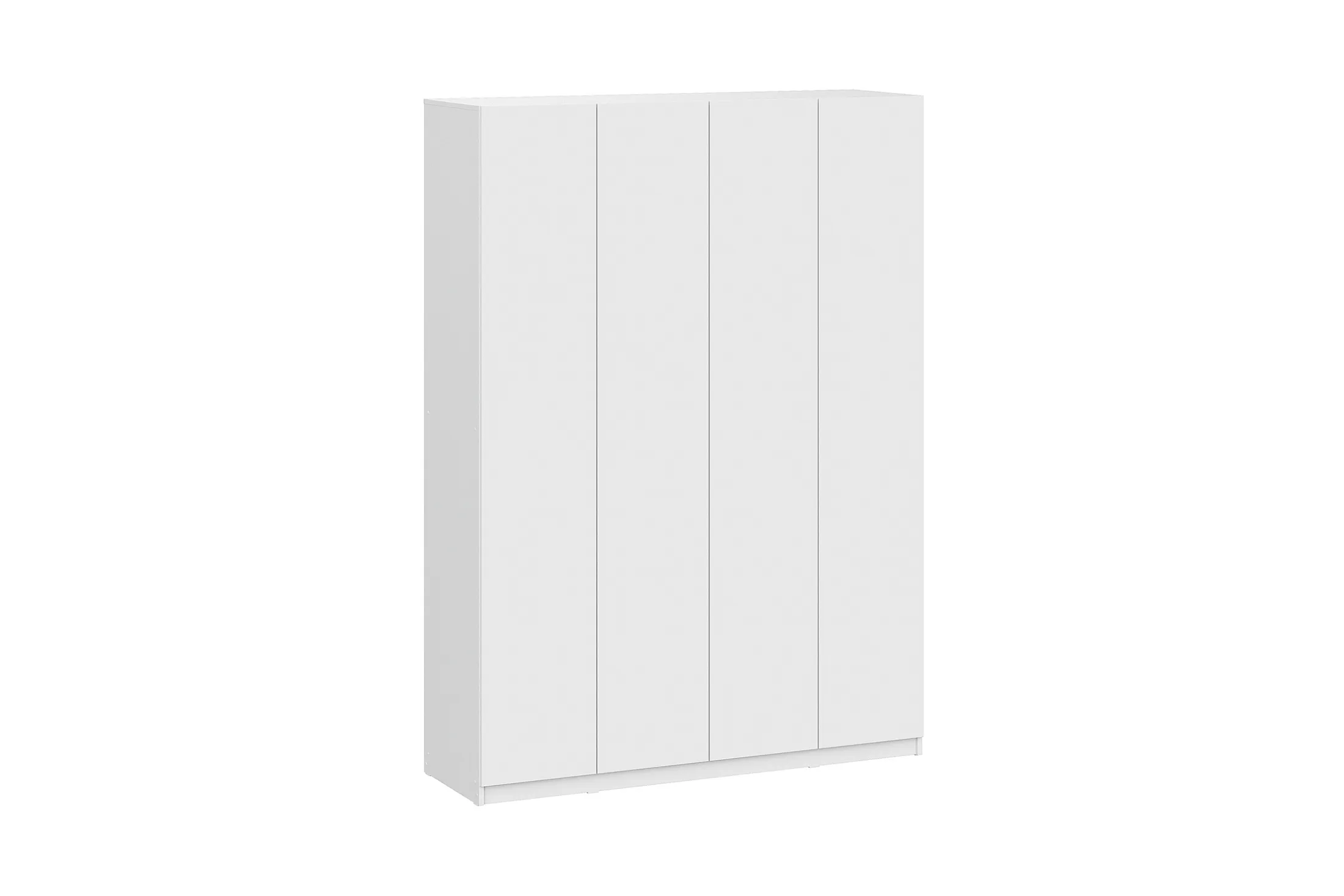 Шкаф 4-х створчатый Скайвуд белый текстурный