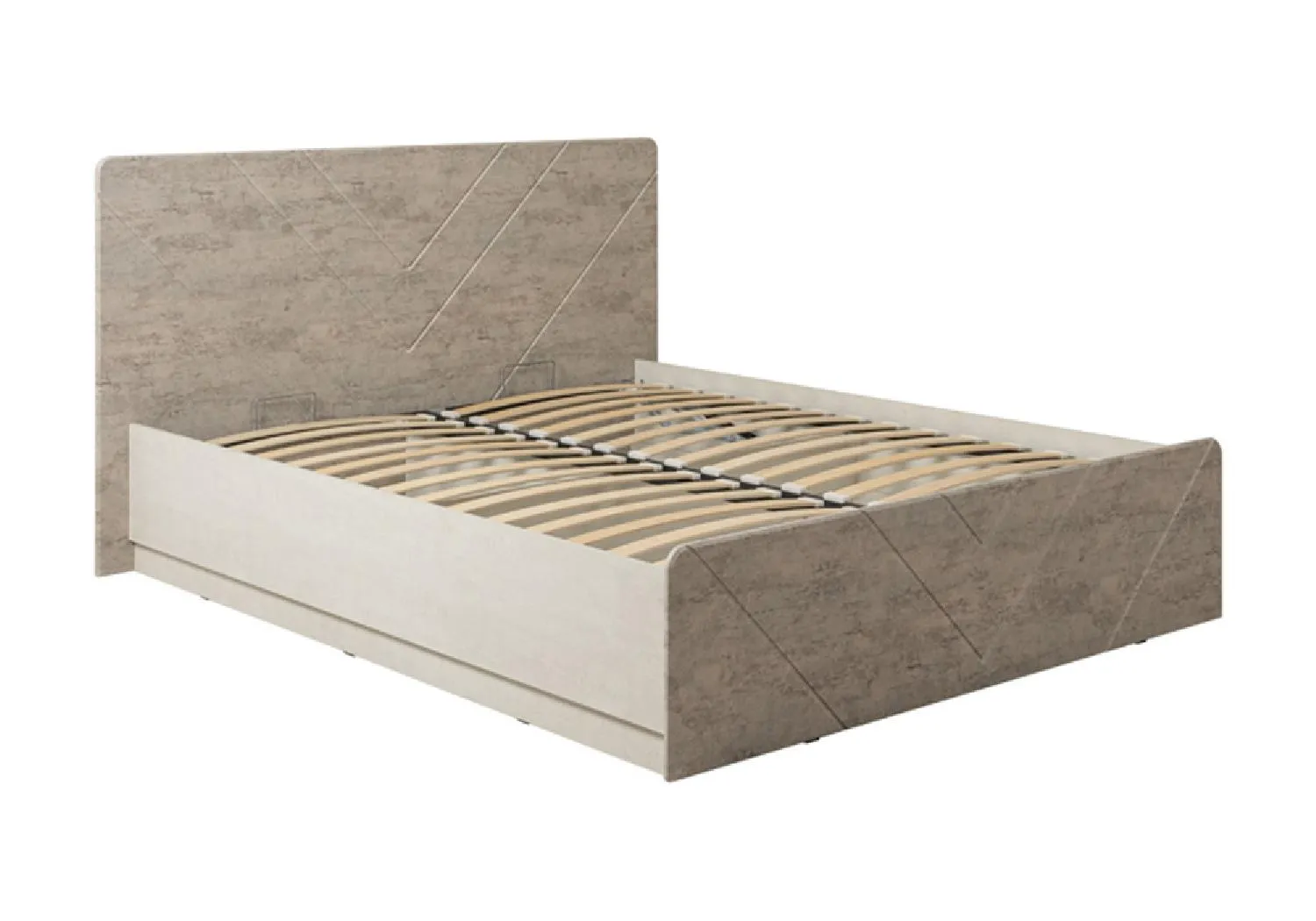 Кровать Амели 11.31 Н шелковый камень / бетон чикаго бежевый